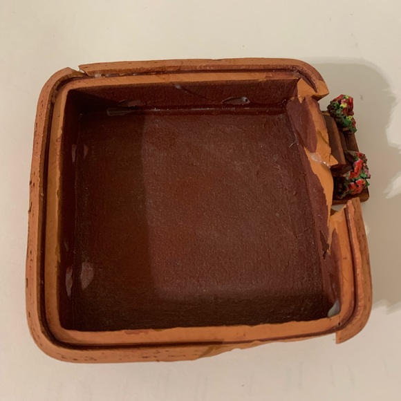 Maribor Kunstgewerbe Artisan Lithuanian Folk Art Clay Cottage Tea Light Holder - Picture 8 of 11